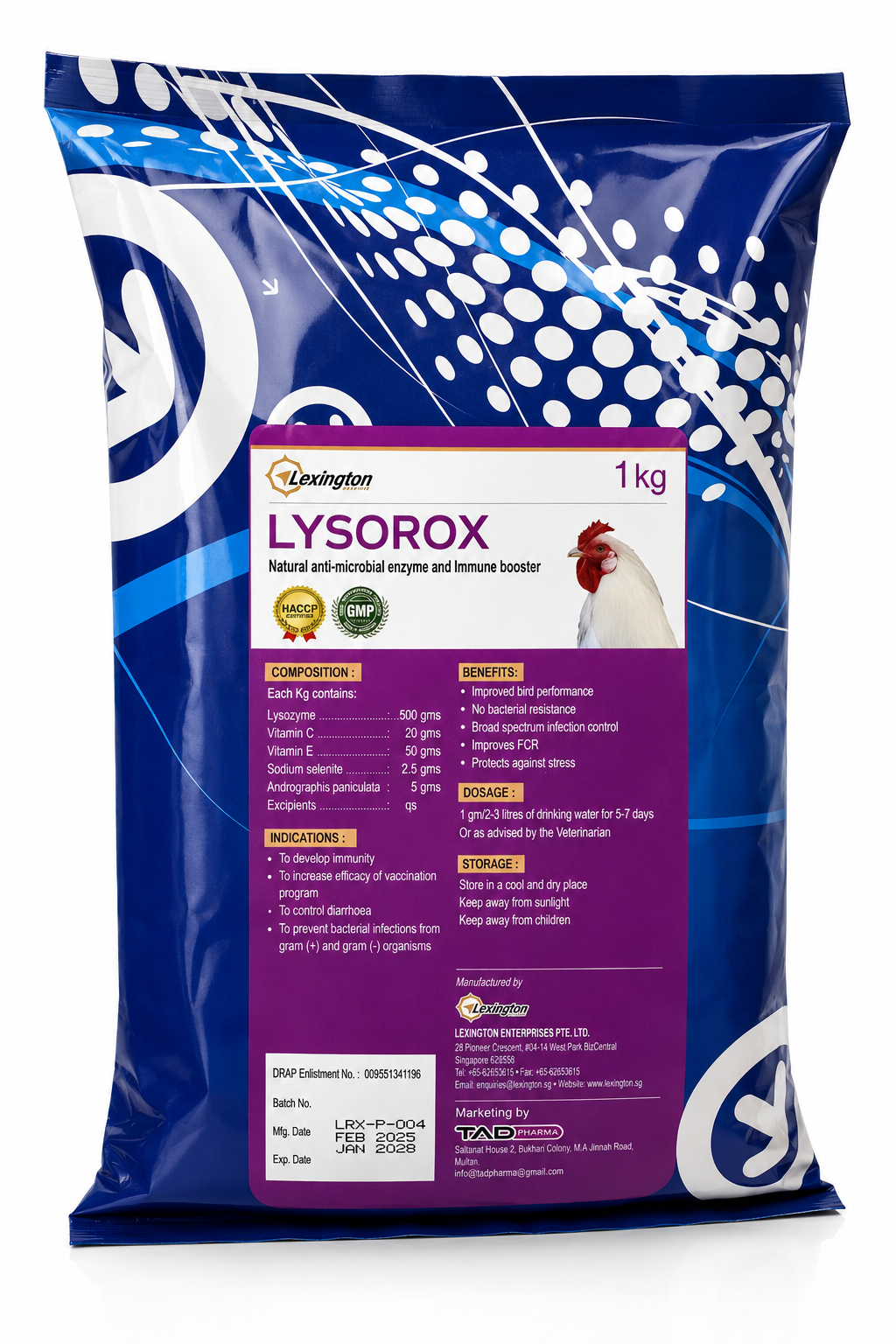 LYSOROX — animal health product by Tad Pharma