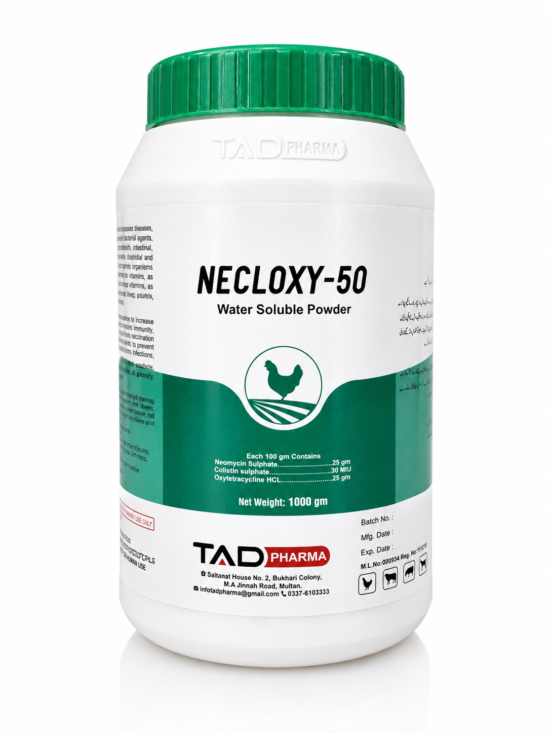 NECLOXY-50 — animal health product by Tad Pharma